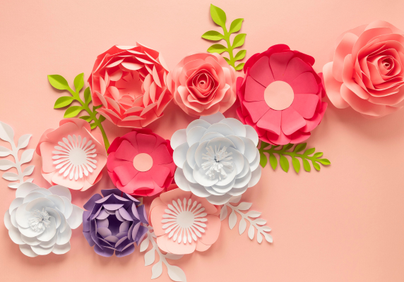 Fleurs en papier 